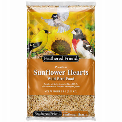 feathered friend sunflower hearts