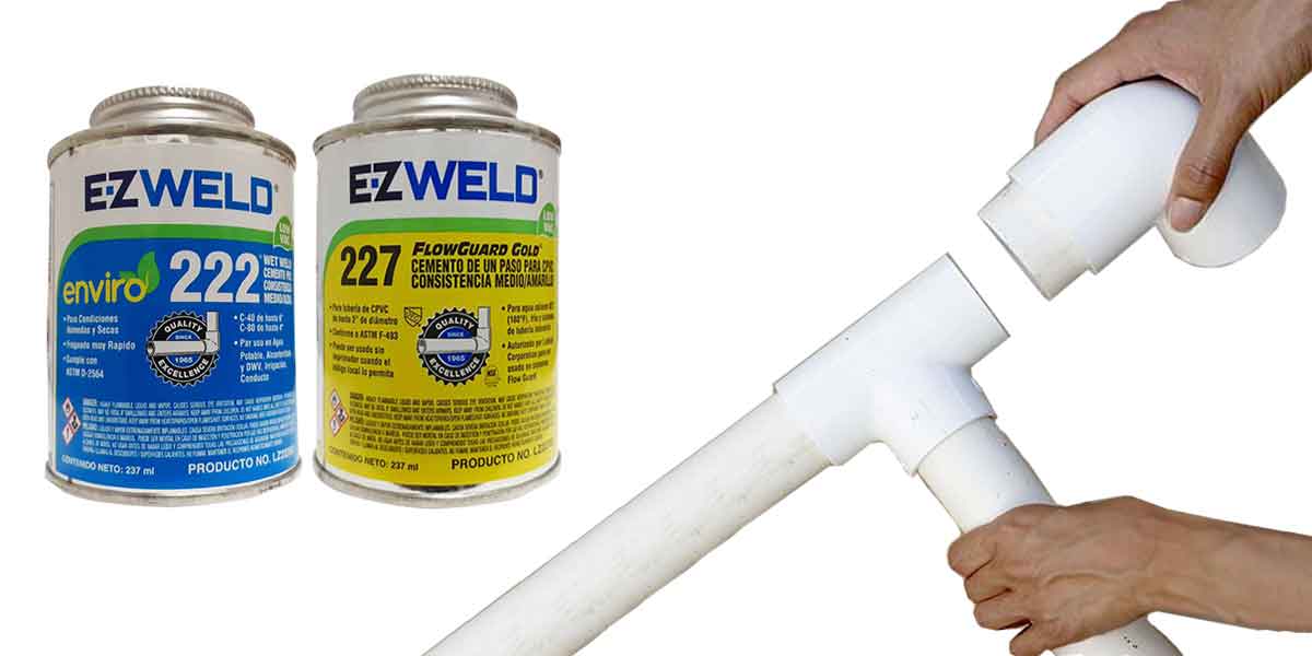 Pegamento Cemento Para Pvc Media Azul Tubo 59ml 222 Wet Weld EZ WELD 222-00