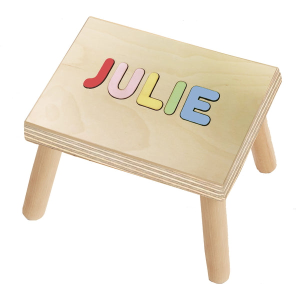 Wooden Handmade Custom Personalized Name Stool Puzzle ...