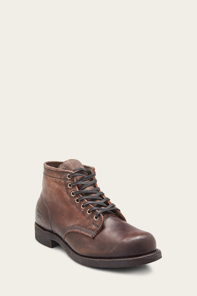 The Frye Company Frye Prison Boots In Brown