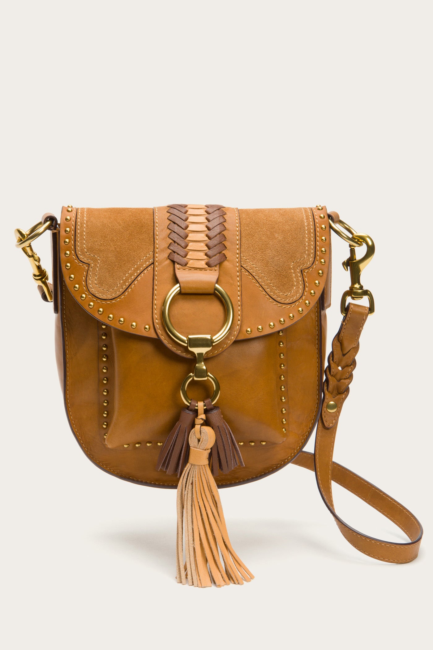 frye ilana saddle crossbody leather handbag