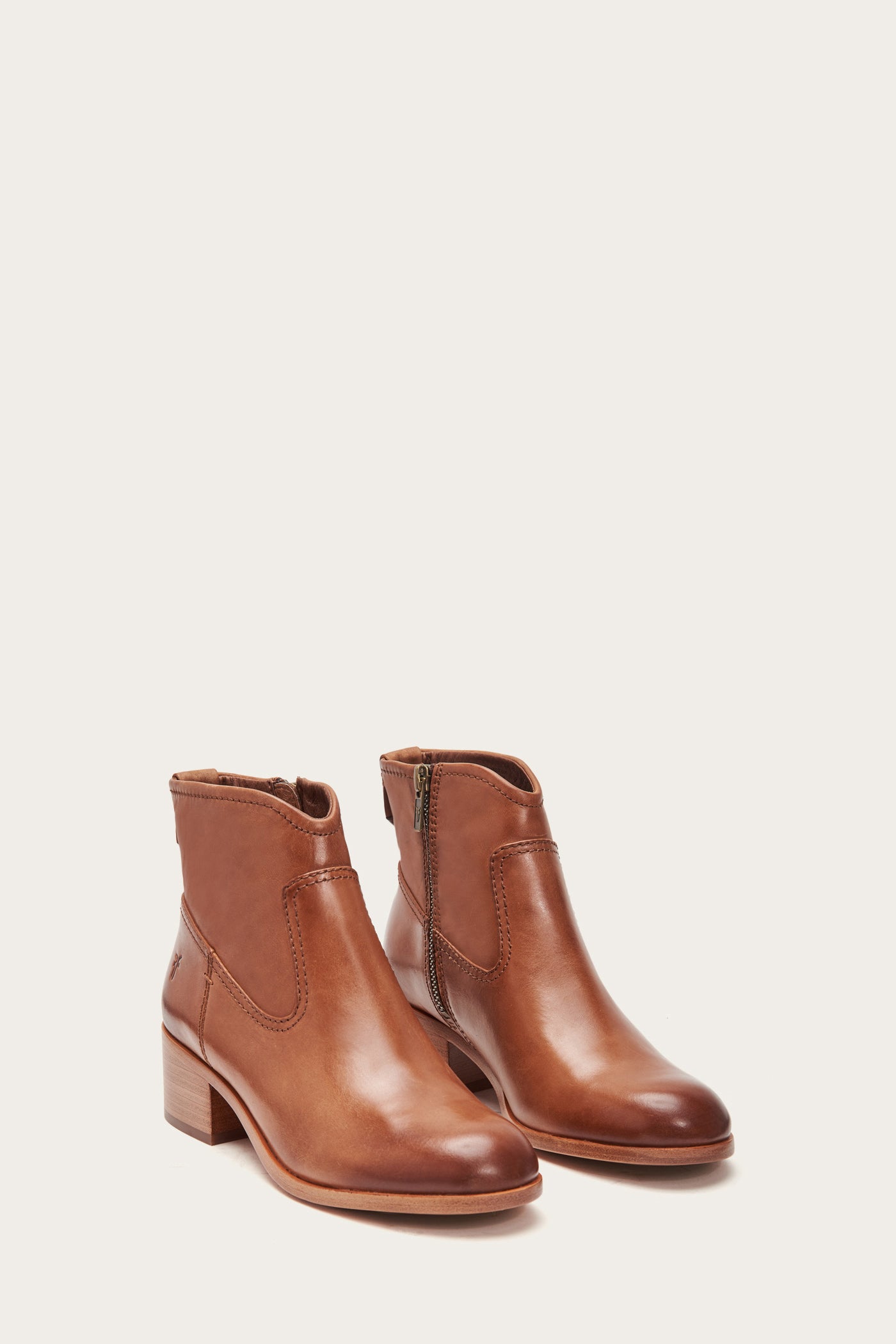 frye claire bootie cognac