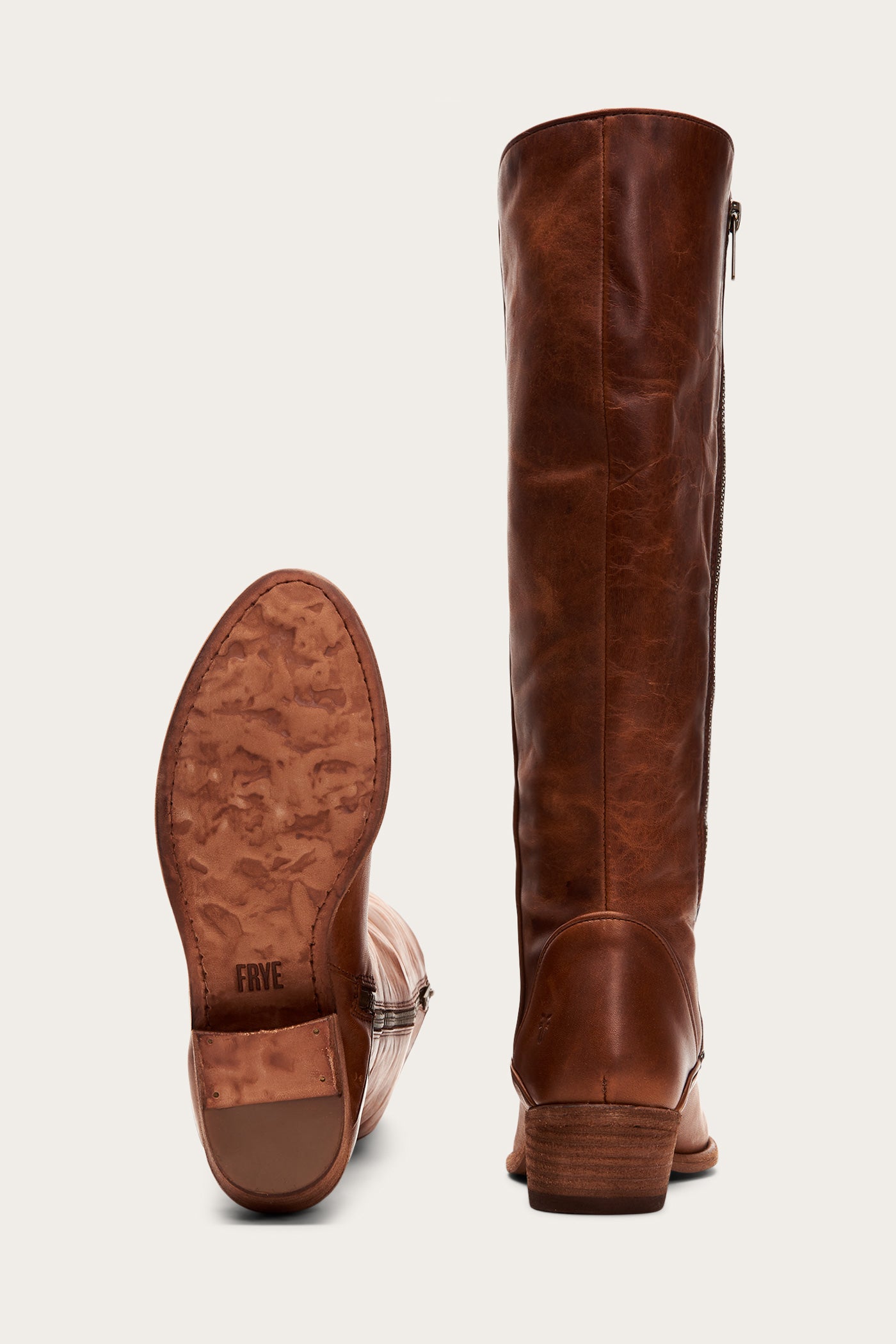 frye tall boots with zipper