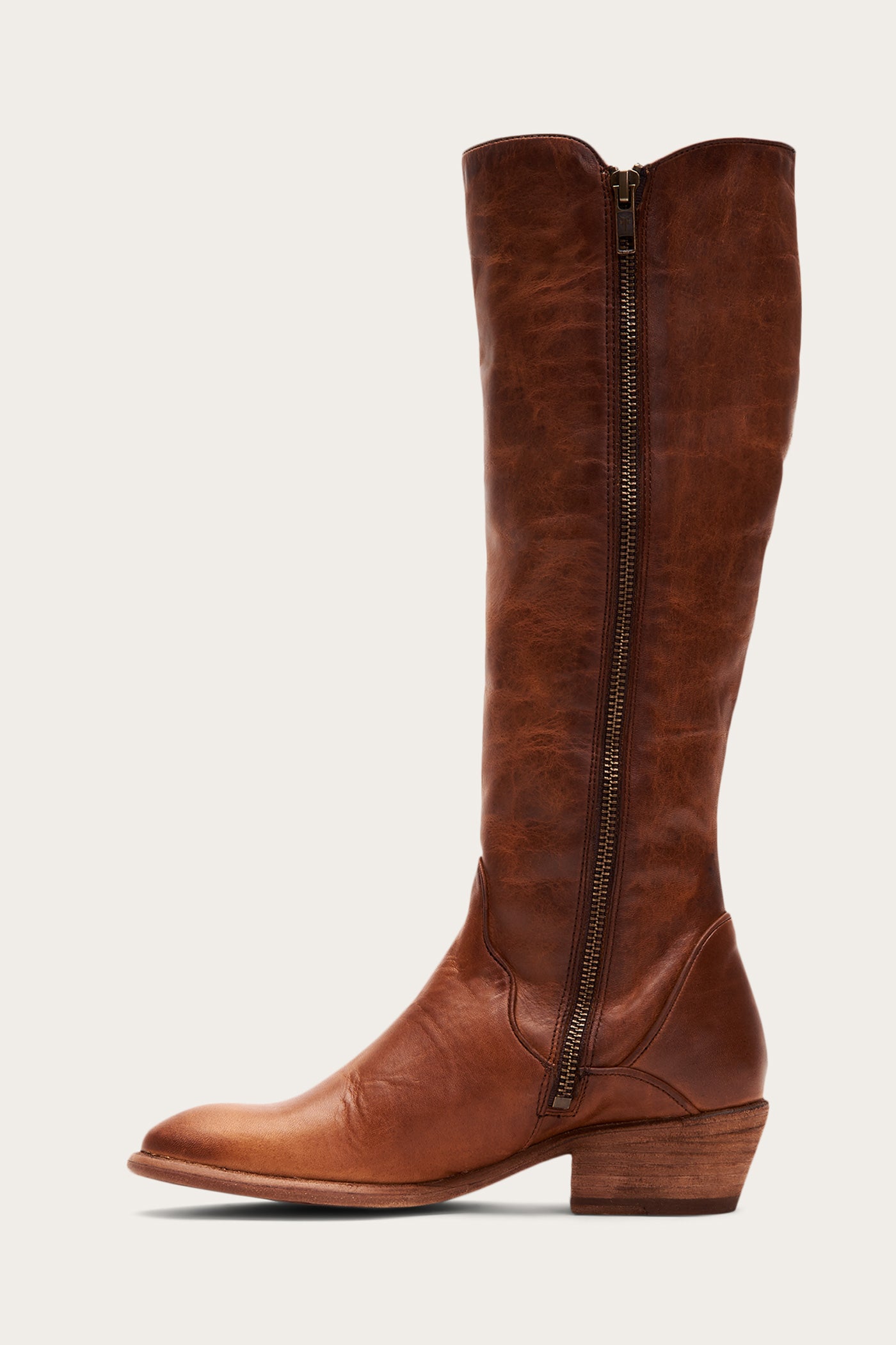 caramel knee high boots