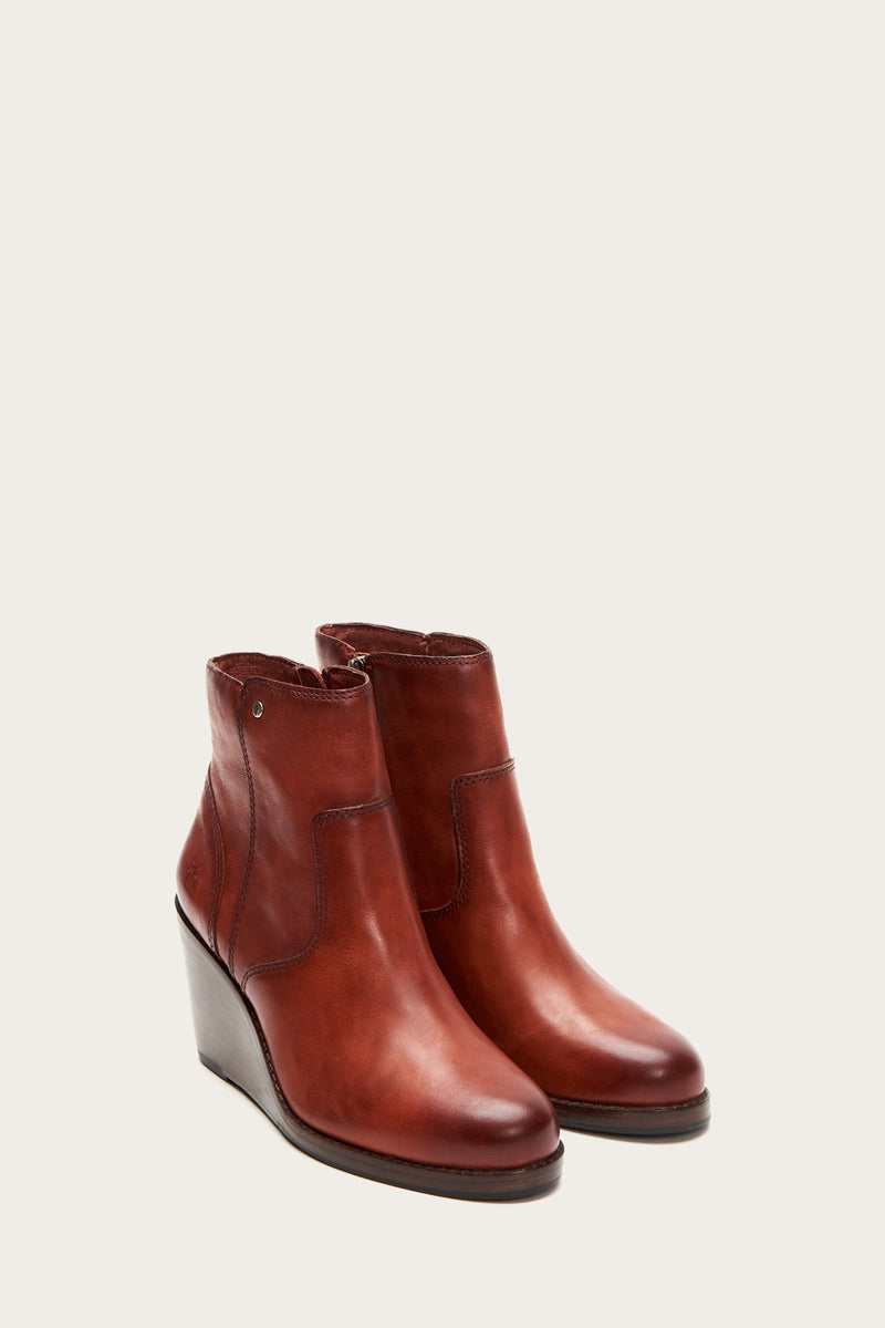 frye emma wedge bootie