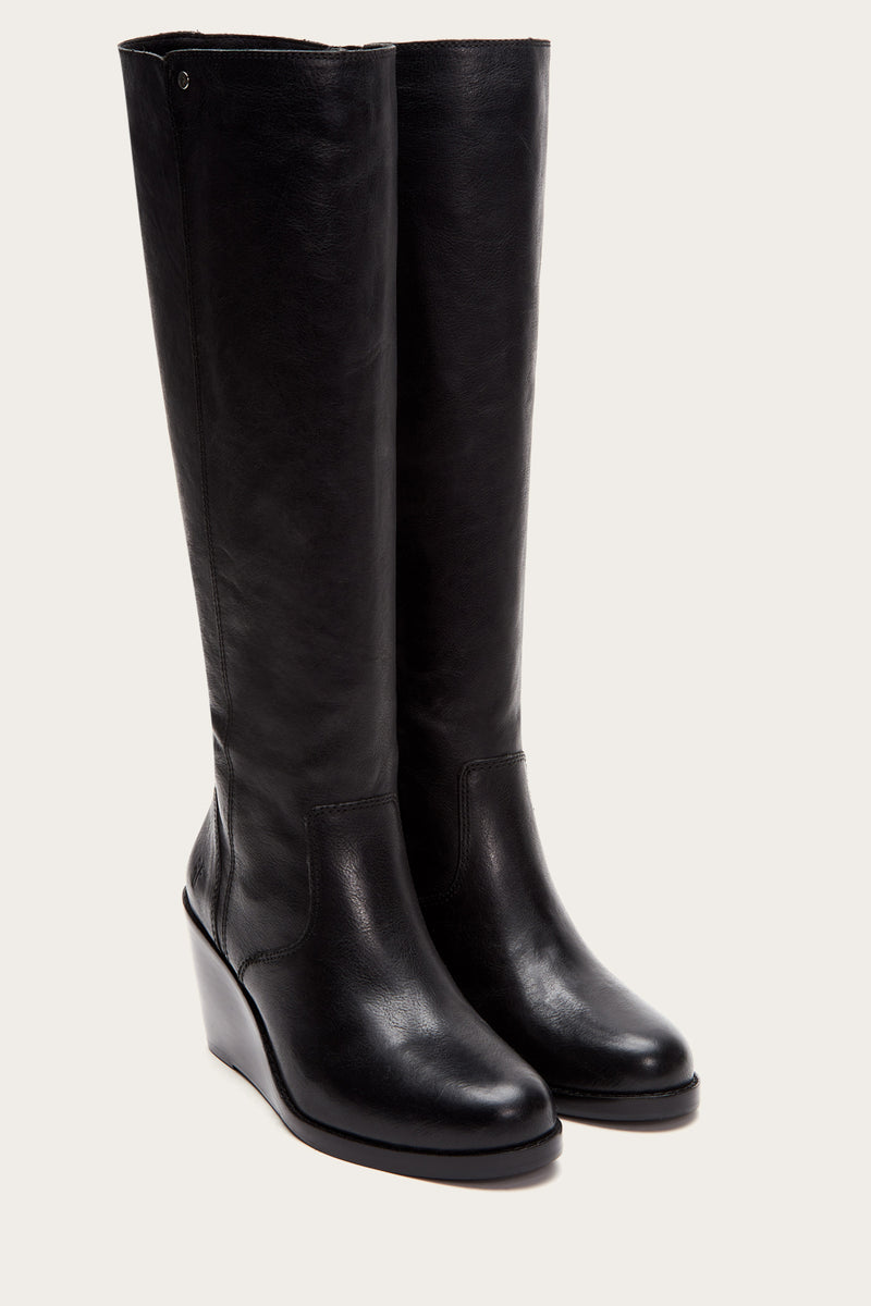 emma wedge tall boots