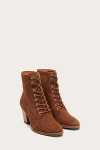 frye chris lace up cognac