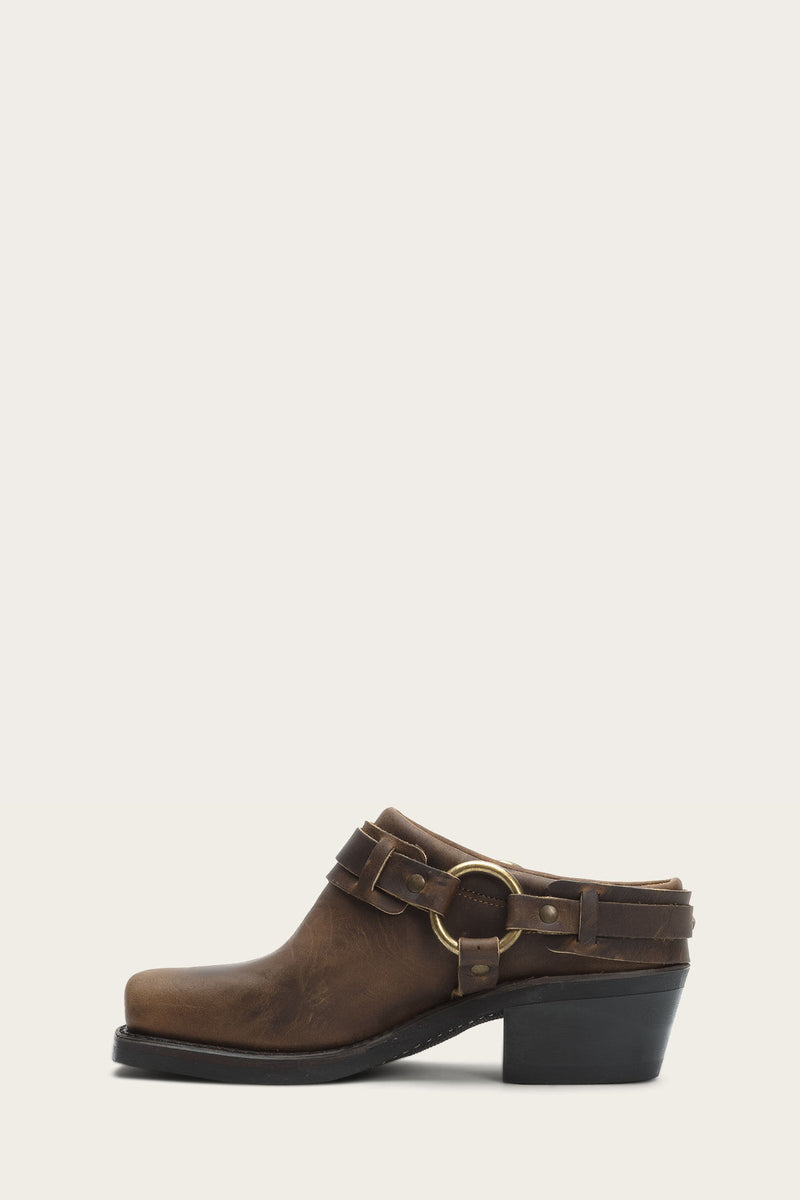 frye belted harness mule