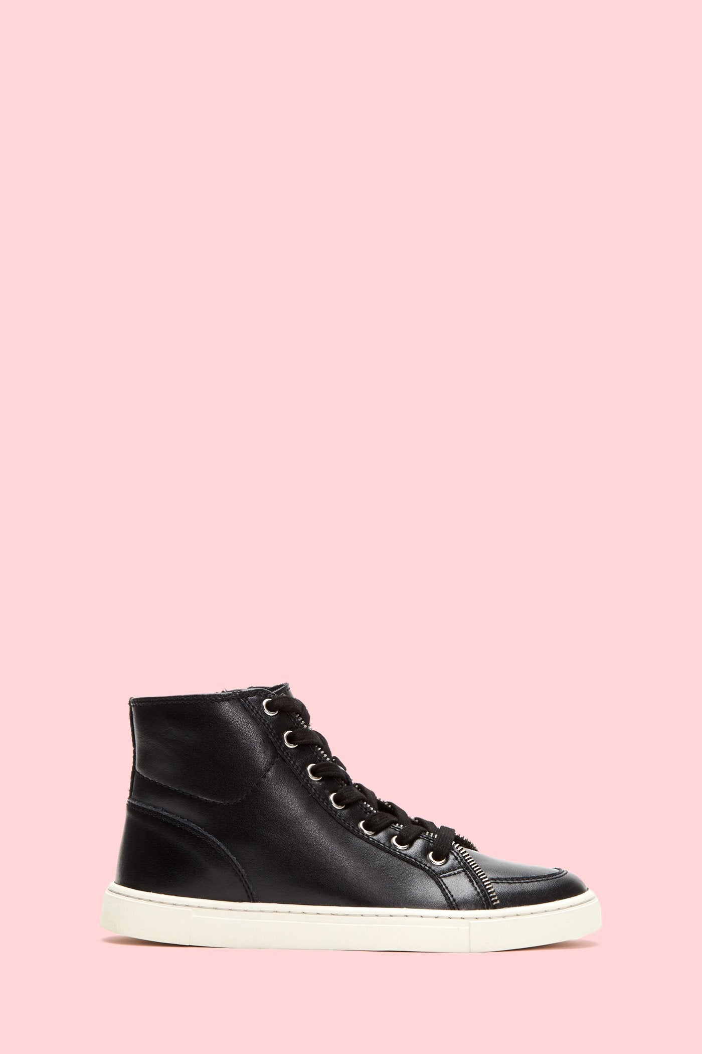 frye black leather sneakers