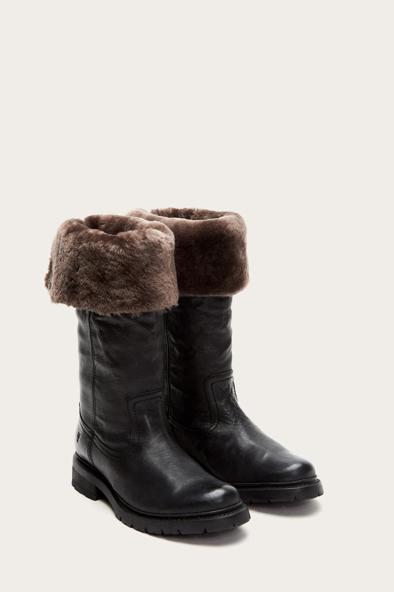 frye vanessa shearling