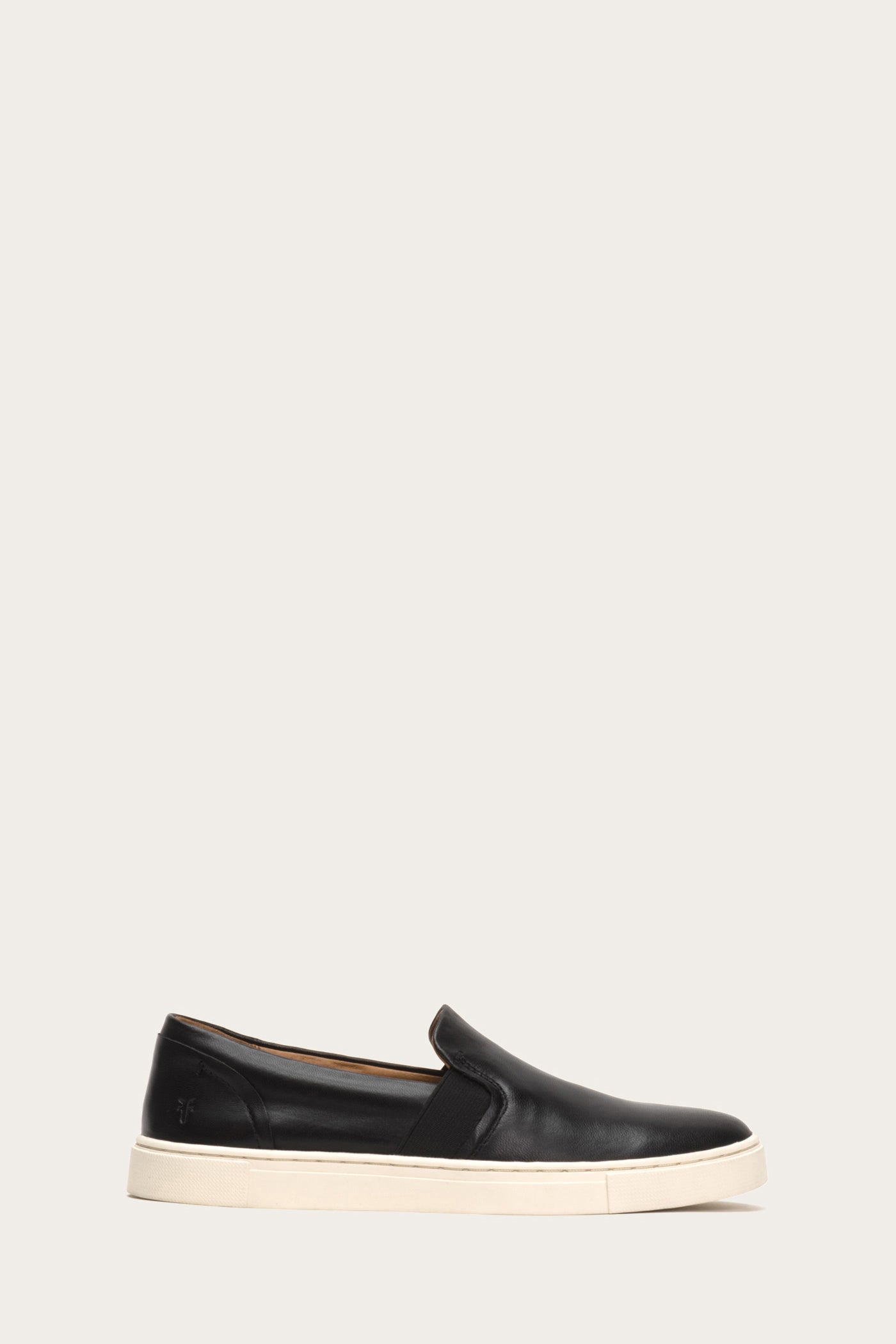 frye black slip ons