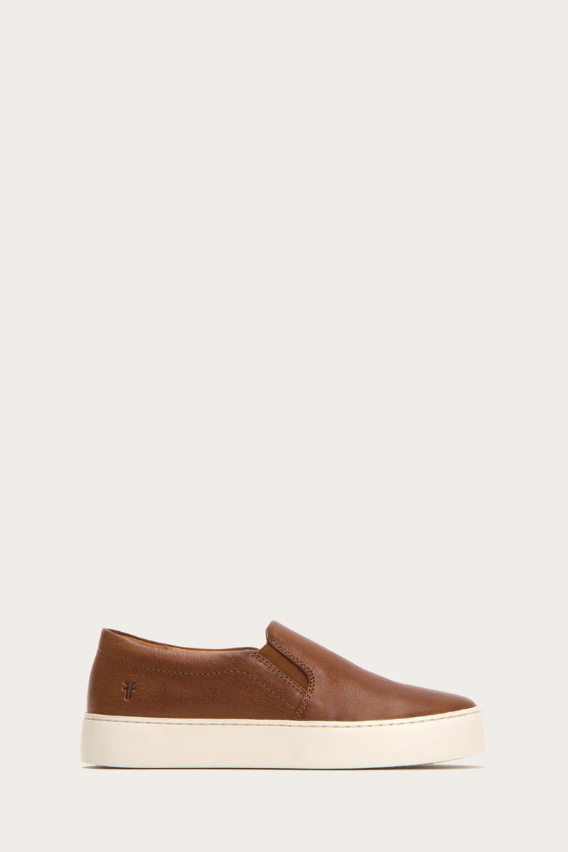 frye lena slip on cognac