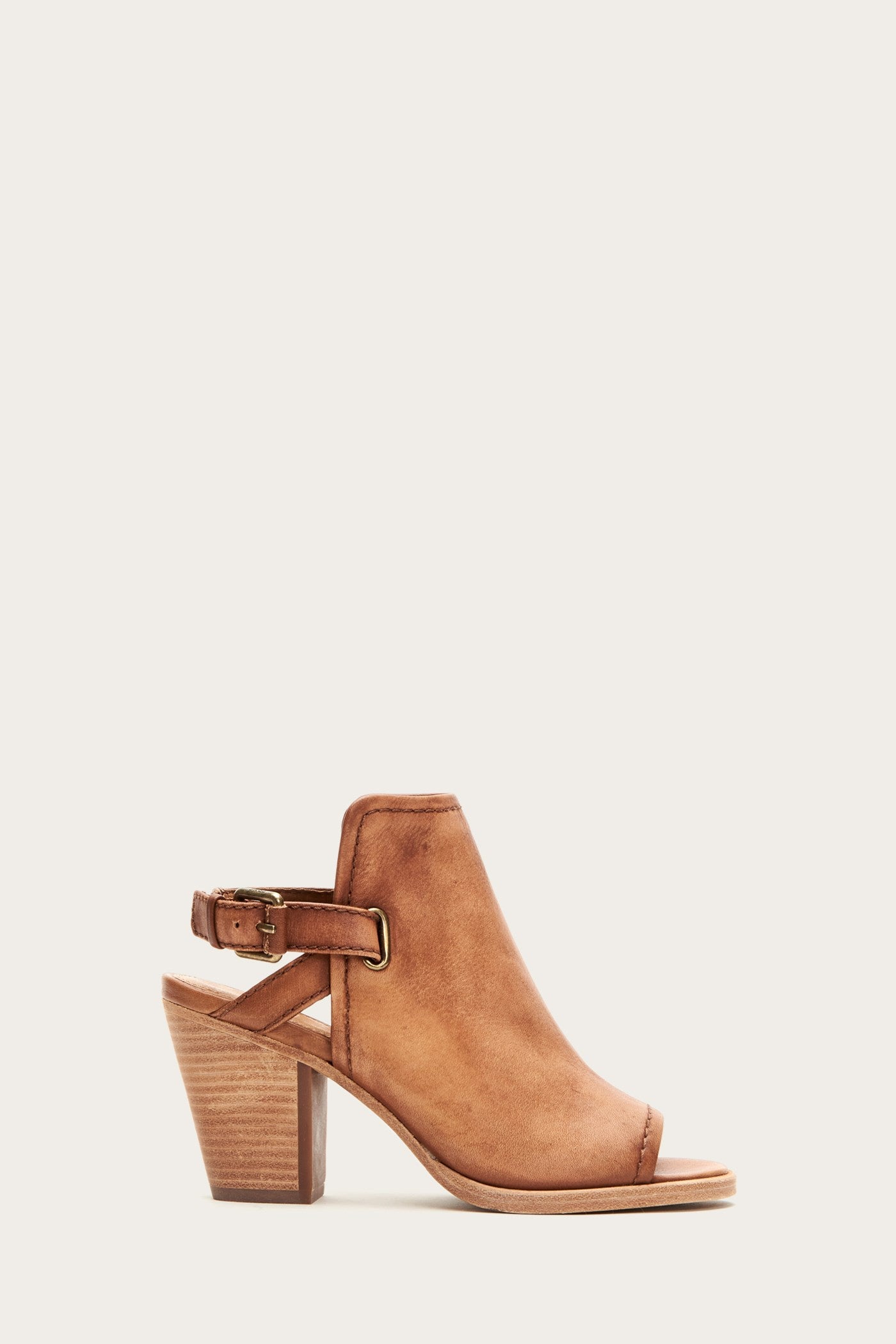 frye peep toe booties