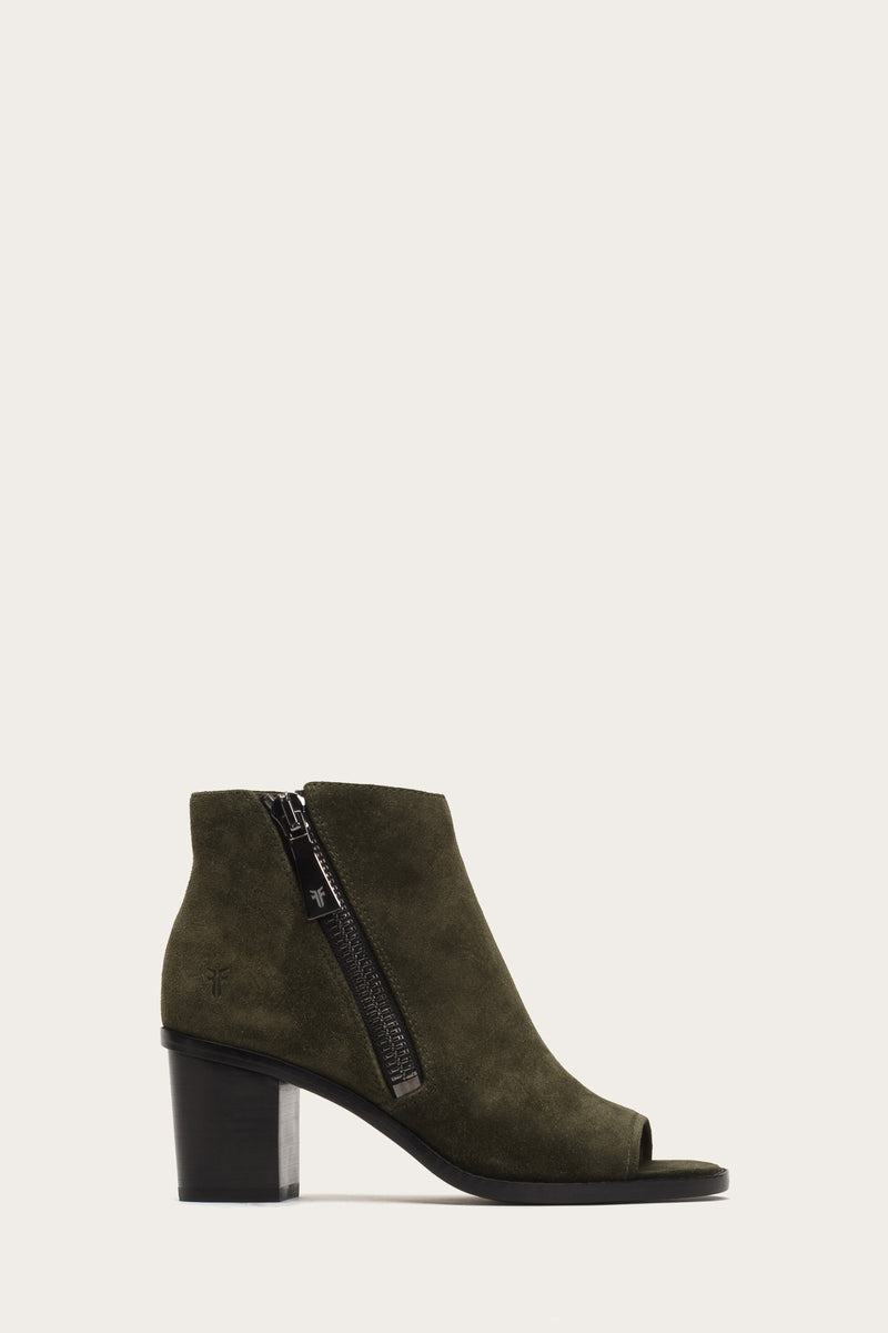 frye brielle zip peep bootie