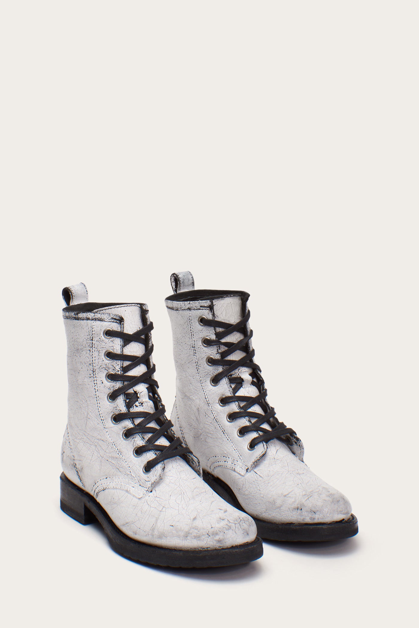 frye veronica combat white