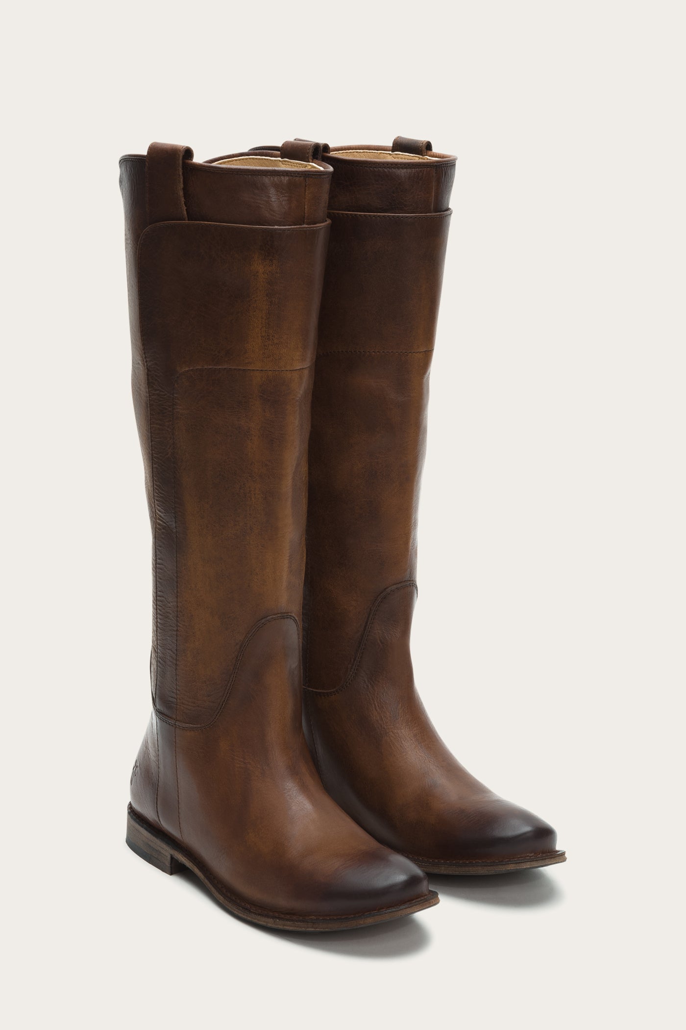 frye riding boots brown