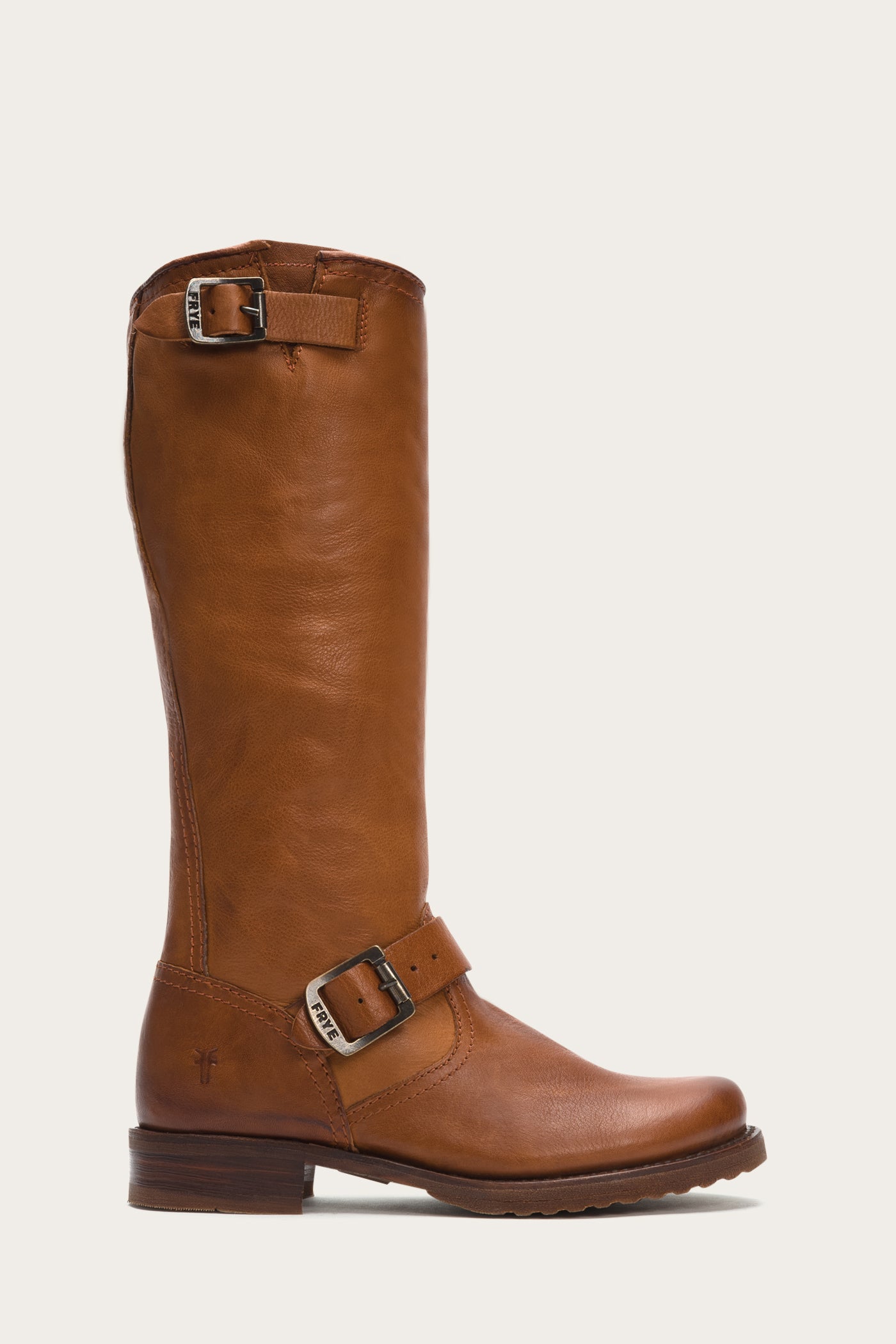 frye riding boots brown