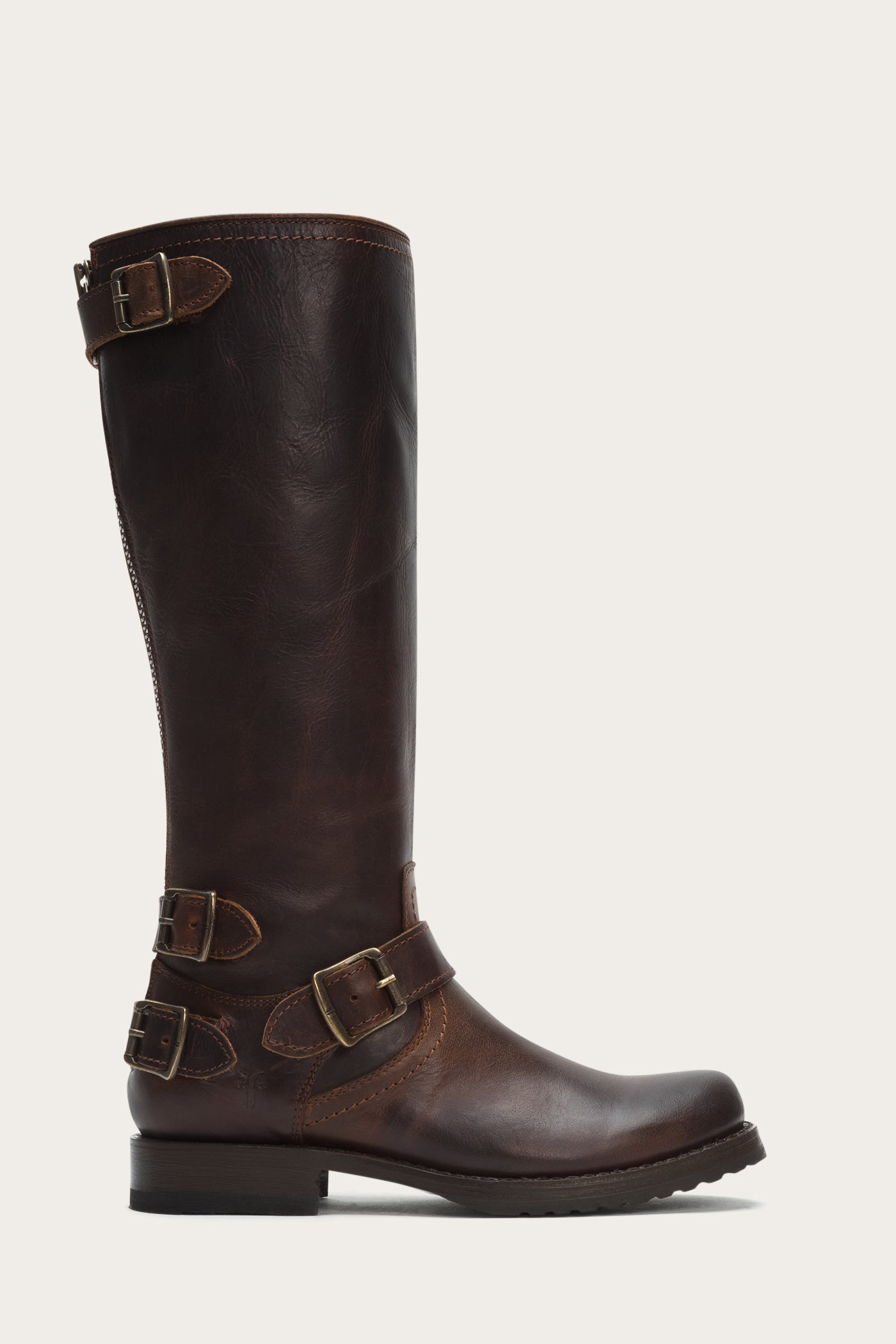 frye boots with zipper in back