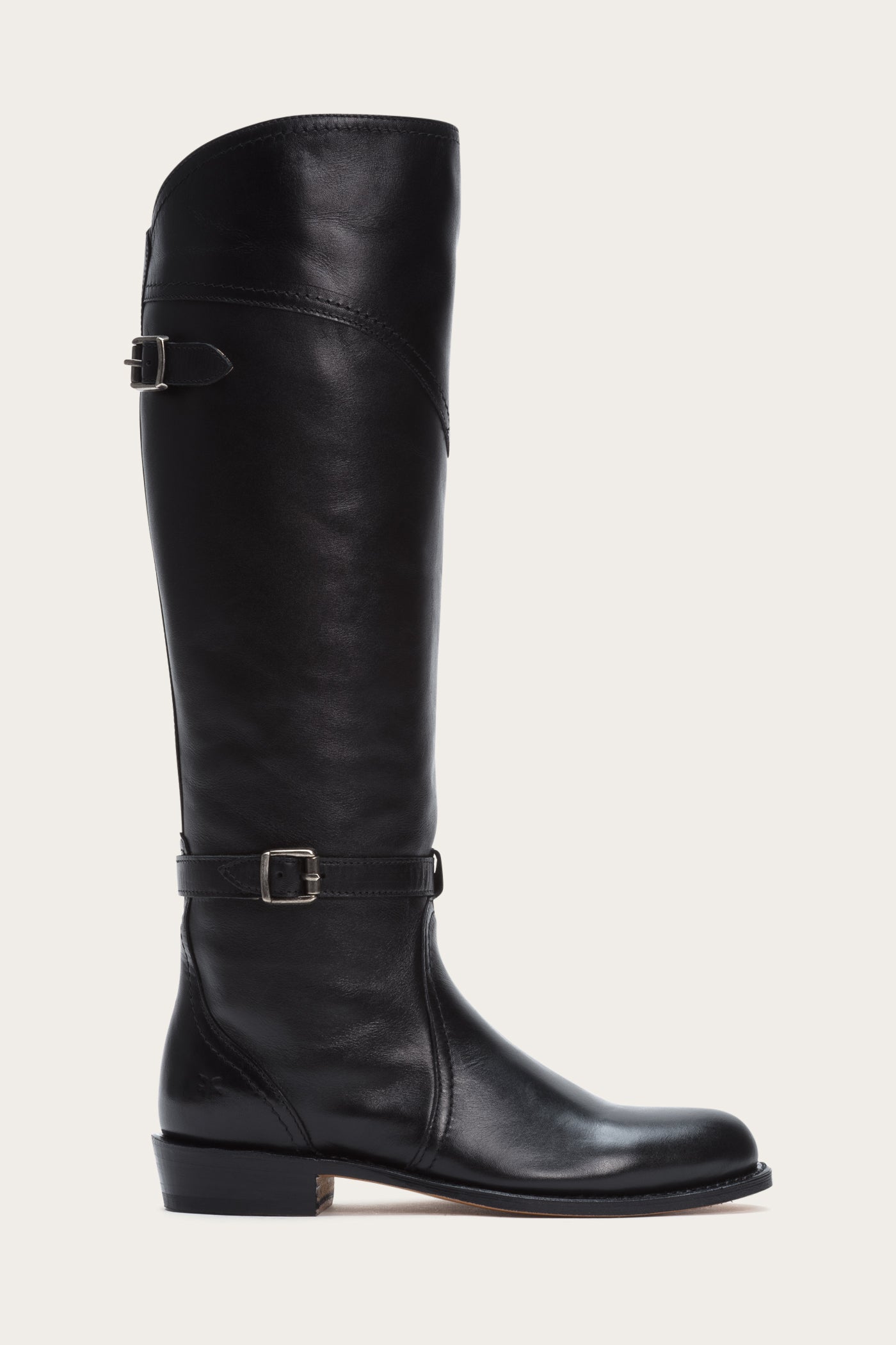 frye black riding boots