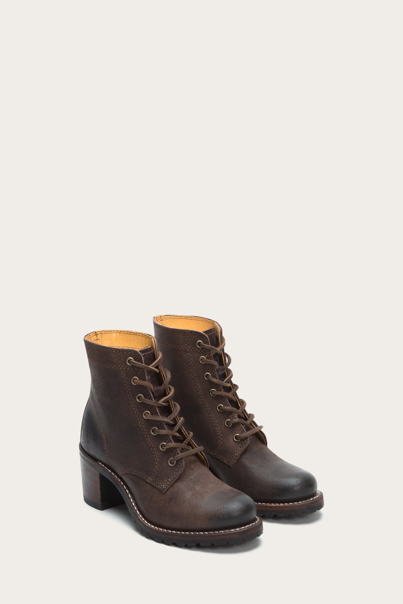 frye sabrina combat heeled boots
