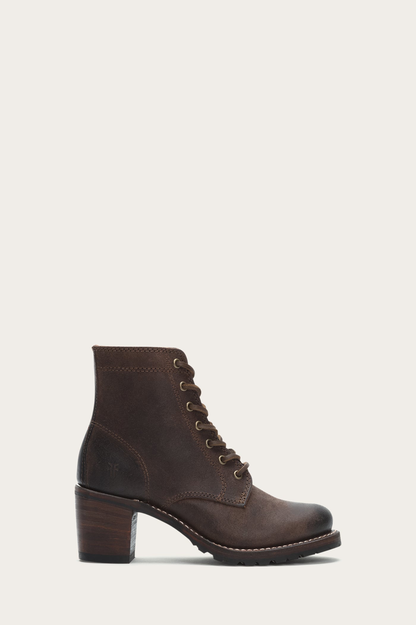 frye sabrina combat heeled boots