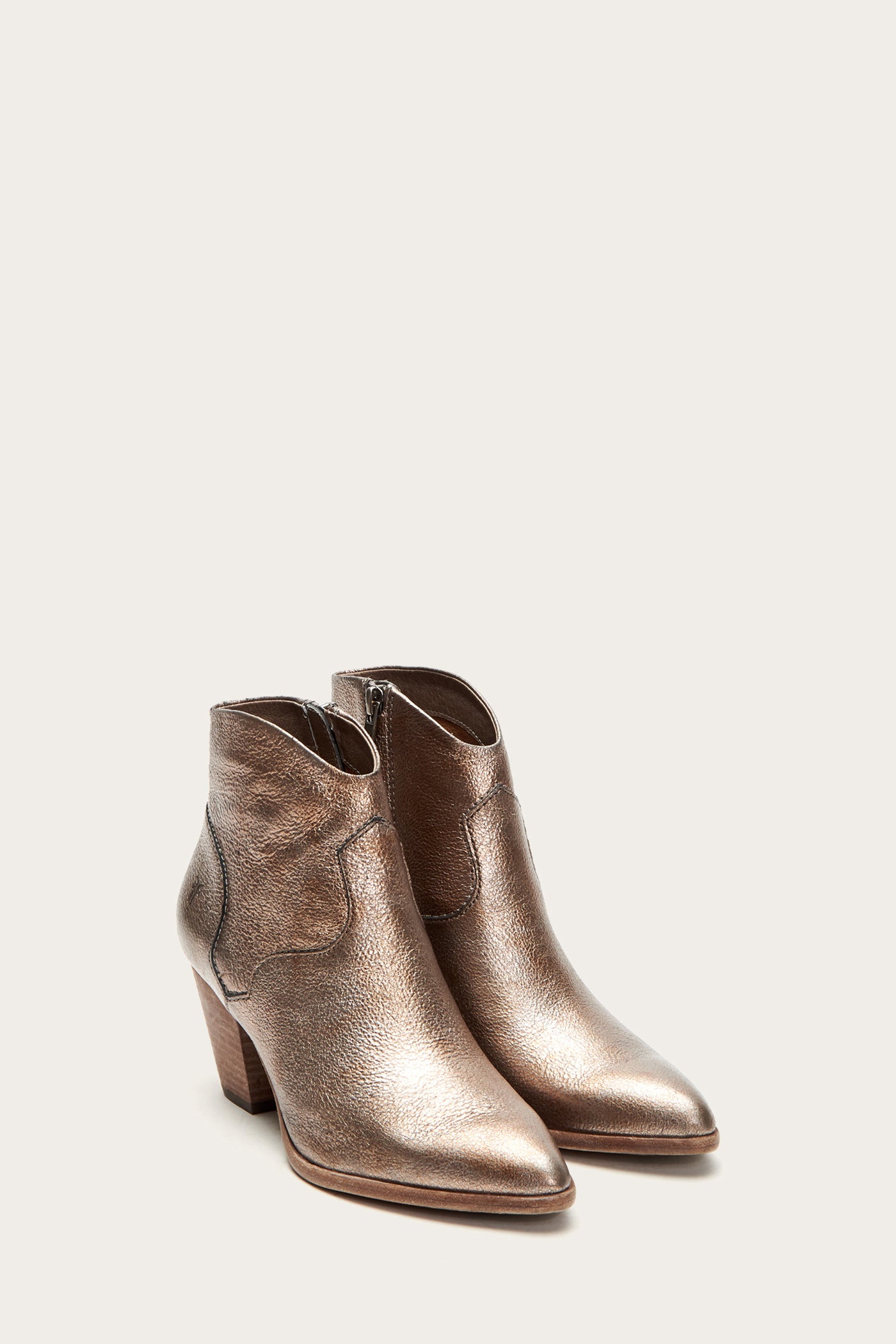 gold frye boots