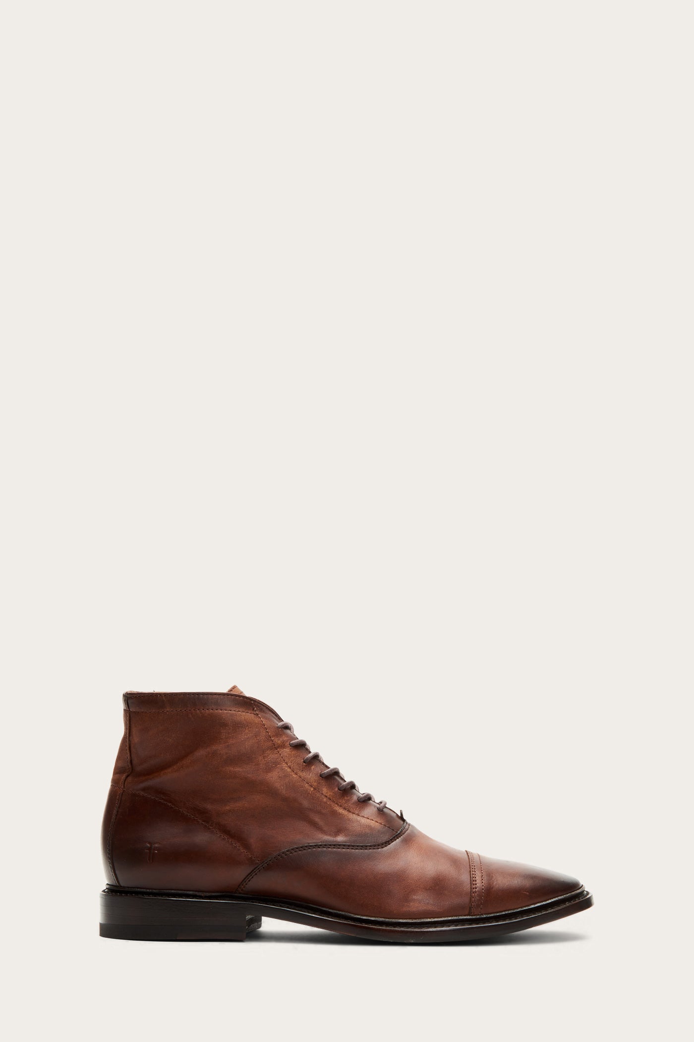 frye chris lace up cognac