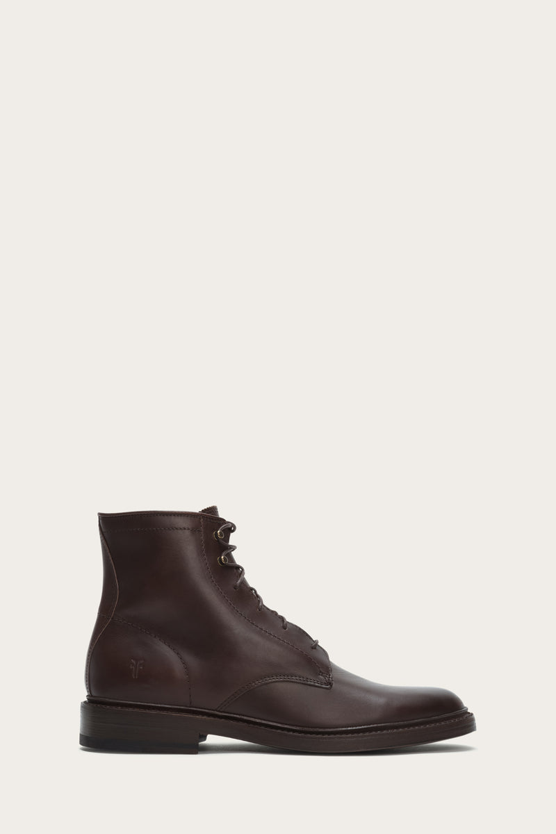 frye james lace up cordovan