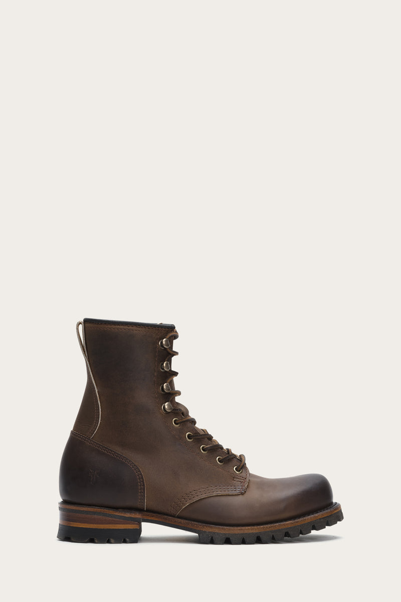 military style lace up boots