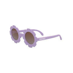 Stylish sunglasses for girls in a purple flower frame