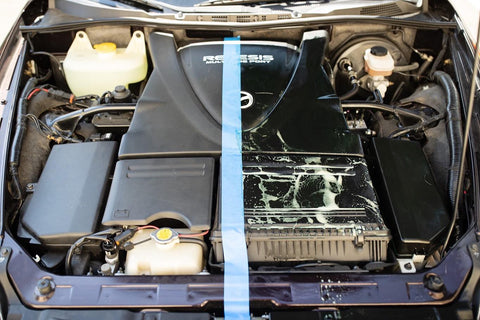 Using All Purpose Cleaner to clean engine bay cover