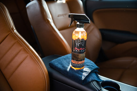 Leather Cleaner to remove tough stains from leather car seats 