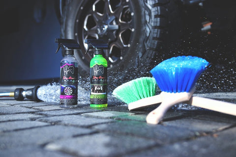 Wheel Cleaning products and wheel cleaning brushes