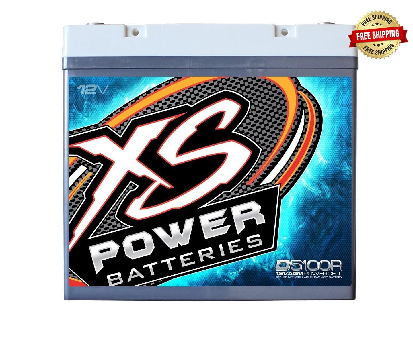 D5100R XS Power 12VDC AGM Car Audio Battery 3100A 60Ah ...