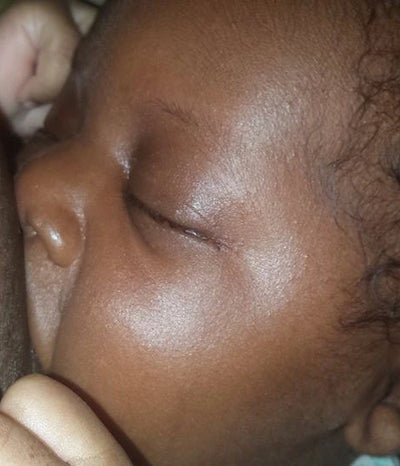 Black newborn Breastfeeding