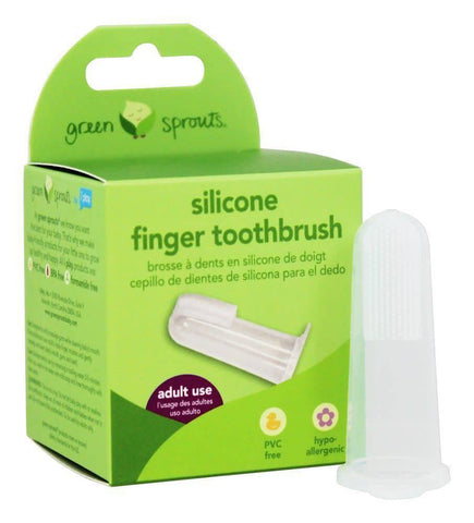 green sprouts silicone finger toothbrush