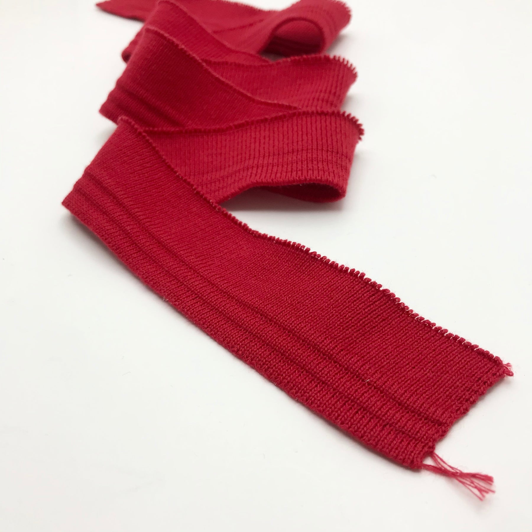 Waistbands Ribbing - Red | FABCYCLE