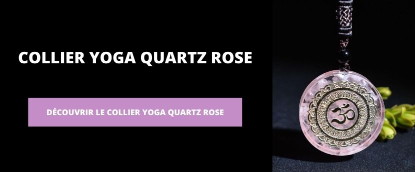 Collier Yoga Quartz Rose