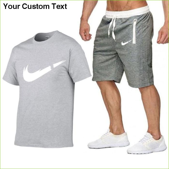 nike shorts and t shirt set mens