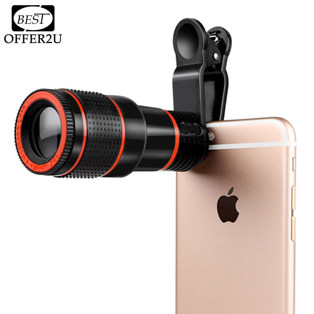 Hd Mobile Phone Telephoto Lens 12x Optical Zoom Monkadeau