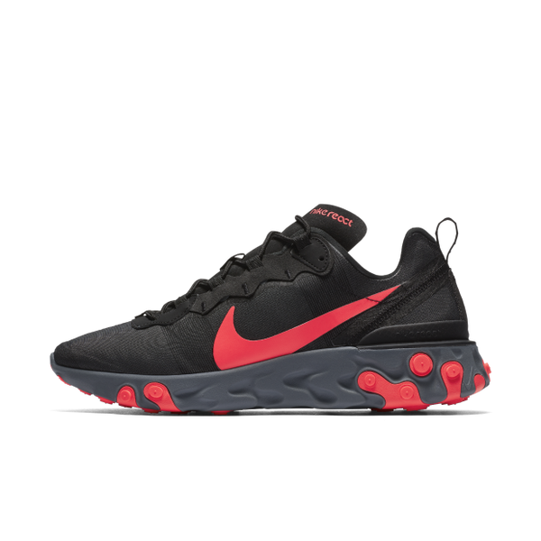 nike reacts black red