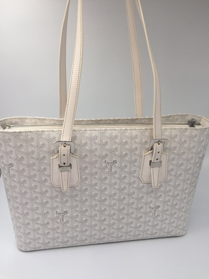 GOYARD Okinawa PM white - Tote bag - Preowned luxury - Preloved Lux Canada
