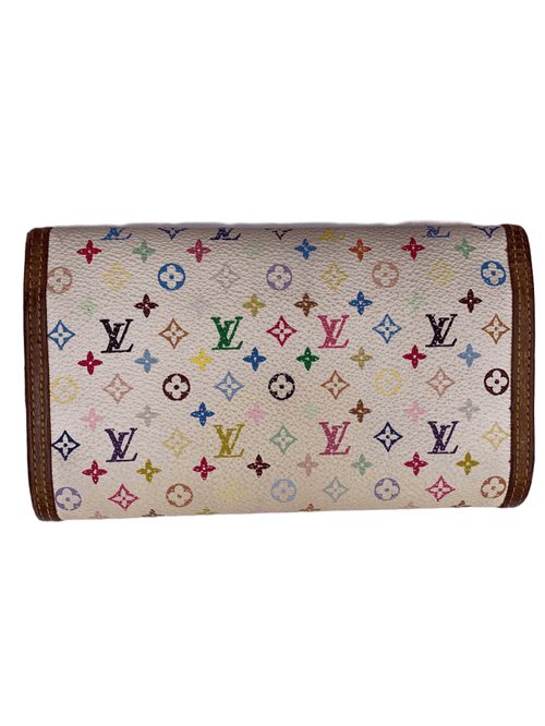 White Louis Vuitton Monogram Porte Monnaie Billets Viennois Small Wall –  Designer Revival