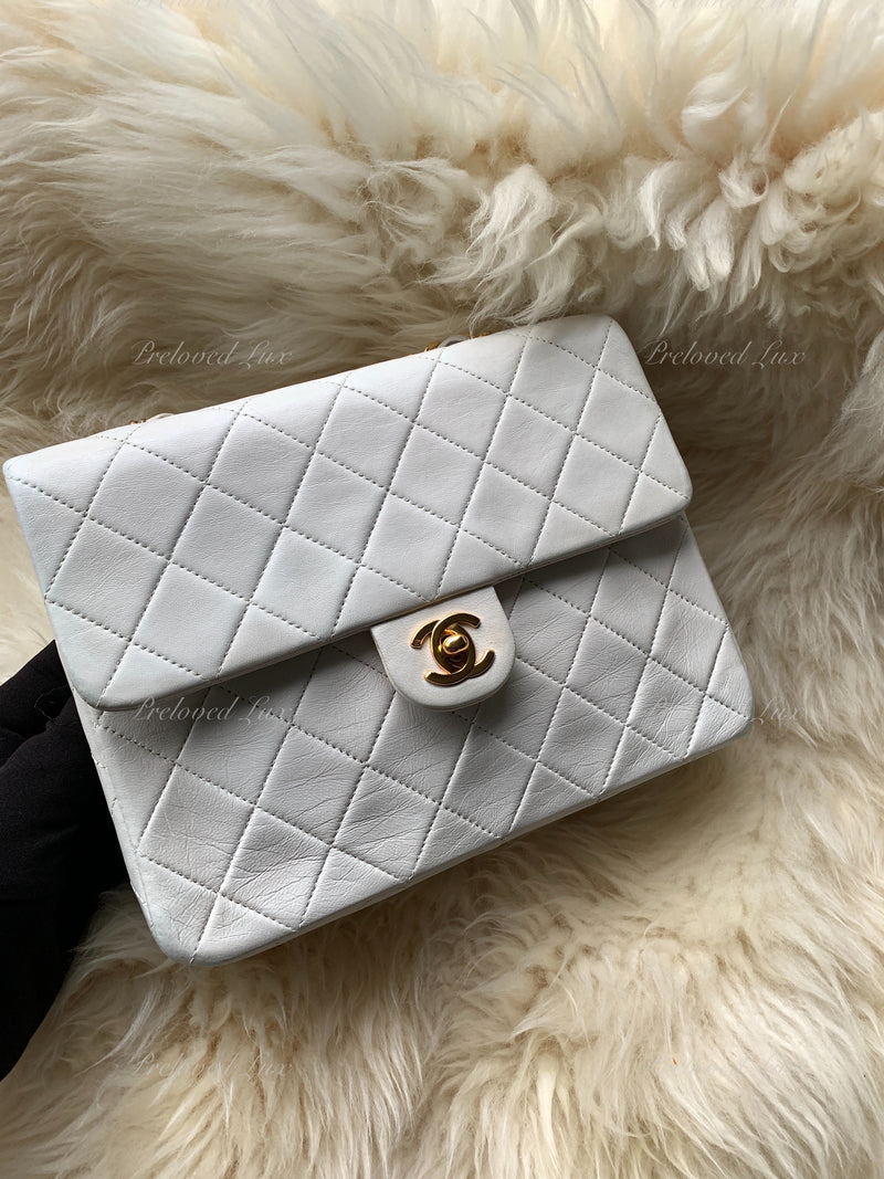 Chanel Mini Square Pearl Crush Luxury Bags  Wallets on Carousell