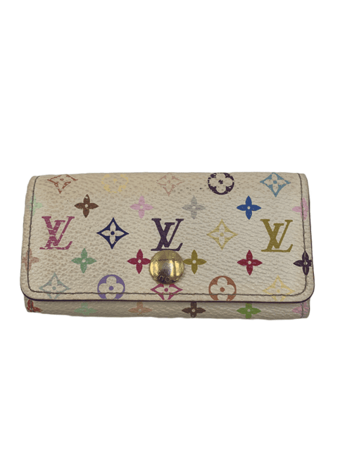 Louis Vuitton Mongram Mini Lin Canvas 4 Key Case Holder