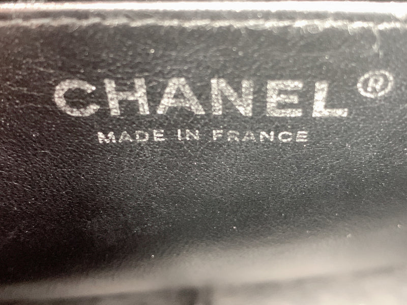 Sold-CHANEL Classic Caviar Jumbo Single Flap Bag Black/Silver hardware ...