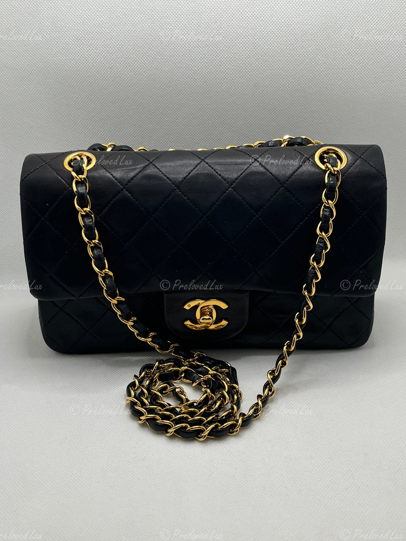 Chanel Black Quilted Rare Mini Classic Patent Flap Bag Silver Hardware  Vintage For Sale at 1stDibs