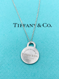 tiffany and co round pendant necklace