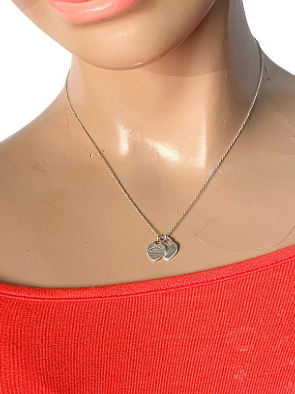 Tiffany & Co. Return to Tiffany Mini Sterling Silver Diamond Heart