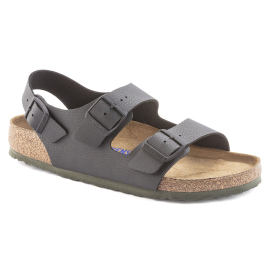 BIRKENSTOCK Arizona Soft Footbed Oiled Leather Sandal -Red, Brown